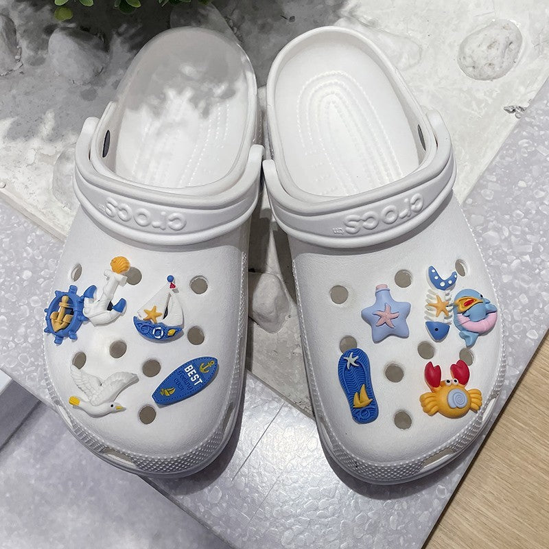 Simple Cartoon Ocean Clogs Accessories